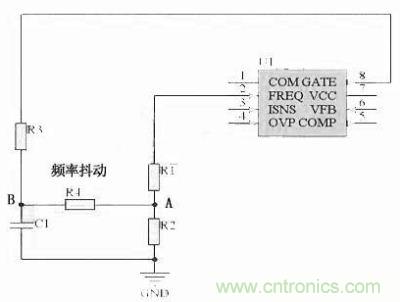 對(duì)于采用單顆鏡像電阻設(shè)定頻率，比如IR1150