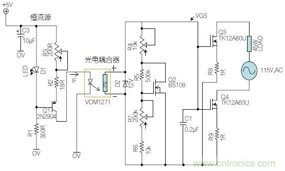 圖1：基于有源器件的線性區(qū)域進(jìn)行功率控制。