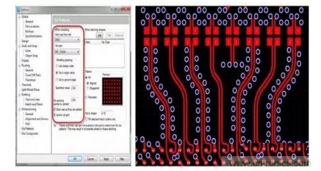 PCB 設(shè)計工具如果能夠控制共面波導(dǎo)和波導(dǎo)過孔的創(chuàng)建，將有助于顯著減少設(shè)計錯誤和縮短設(shè)計時間。