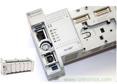 圖1：Allen-Bradley Micro850可編程邏輯控制器(PLC)的價格約為500美元，是高度堅固、可配置、隔離性和易用性方面的標桿，盡管有PC/嵌入式計算設(shè)備的競爭，仍在工廠自動化領(lǐng)域中保持著強勢地位。