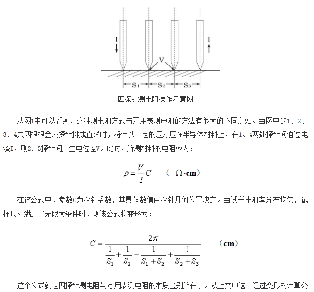 如何區(qū)分萬(wàn)用表測(cè)電阻和四探針測(cè)電阻？