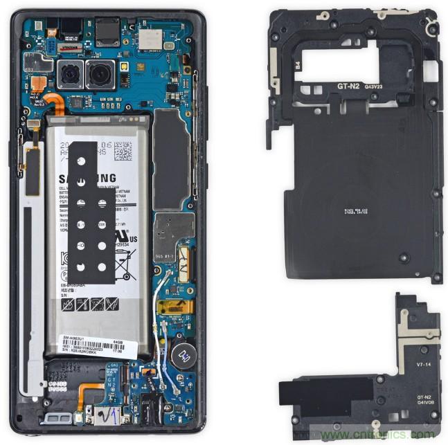三星Note 8拆解，模塊化+分離式設(shè)計(jì)成趨勢？