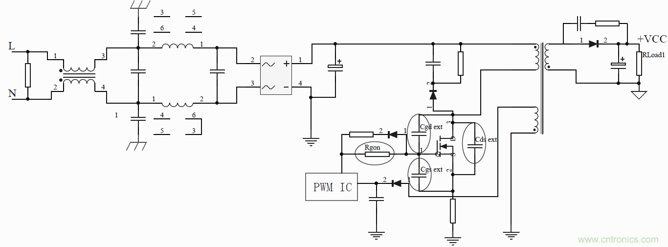 如何改善開關電源電路的EMI特性？