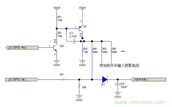 多開關檢測接口：為實現(xiàn)更小型、更高效設計集成化功能