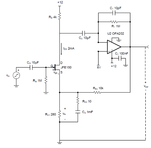 如何使用分立式 JFET 放大低噪聲電路中的小信號(hào)？